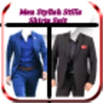 men stylish stills shirts suit android application logo